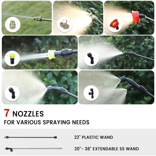 3Gallon Lawn Garden Sprayer Compatible with Milwaukee 18V Battery(Tool Only), Backpack Pump Sprayer, Translucent Water Tank, Adjustable Pressure, for Spraying Plants, Watering, Weeds, Cleaning