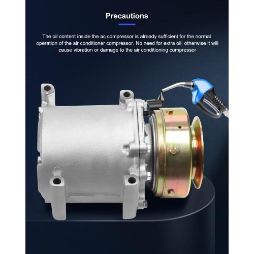 ECCPP AC Compressor 1997-2003 fit for M-itsubishi Montero Sport 3.0L 1999-2004 for M-itsubishi Montero Sport 3.5L Air Conditioning Compressor