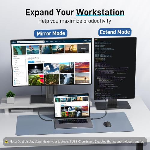 Acer USB C to HDMI Cable for Home Office 6.6FT (4K@60Hz) for Laptop