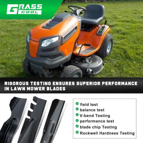 42 Inch Mower Blades for Craftsman LT1000 LT2000 T110 YT3000 138971 532138971 Poulan Pro 42 Deck Riding Mower Lawn Tractor PP19A42 Husqvarna YTH18542 (5 Point Star)