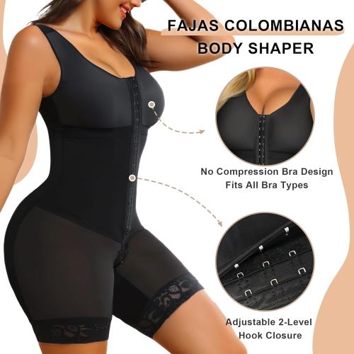 LARGE Women's Fajas Tummy Control Shapewear Full Body Shaper
