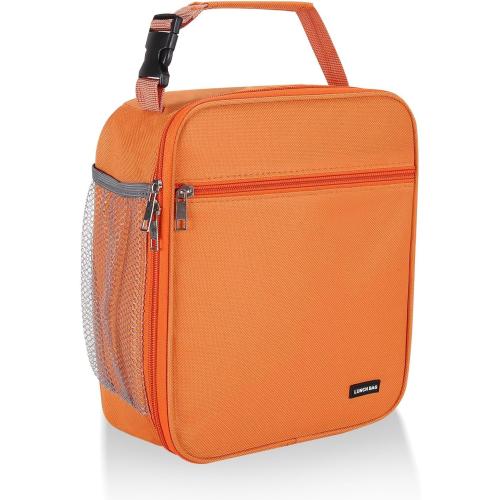 Lovoeo Lunch box Lunch bag for men women Insulated Lunchbox Lunch bags for Work Picnic Travel (Orange)