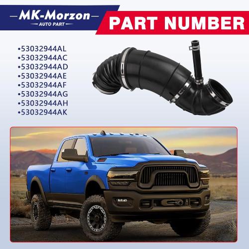 6.7 Cummins Air Intake Hose 696-207 Compatible with 2007-2018 Dodge Ram 2500 3500 4500 5500 6.7L Diesel Engine Air Intake Hose Replaces# 53032944AL 53032944AC