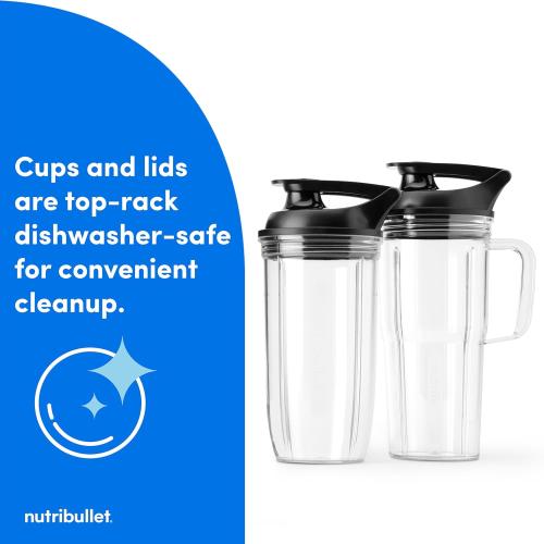 nutribullet® Ultra Personal Blender, 1200W, for Smoothies Shakes & Protein - Quietest Single-Serve Blender with Titanium Coated Blades, 3 BPA-Free Cups (32oz   24oz), To-Go Lids, Dishwasher Safe