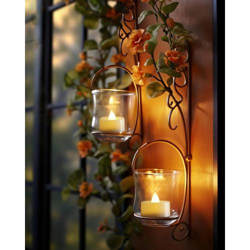 Homemory 24-Pack Flameless LED Tea Lights Candles Battery Operated, 200 Hour Fake Electric Candles TeaLights for Votive, Halloween, Ofrenda, Diya, Wedding Centerpiece Table Decor, Funeral, Christmas