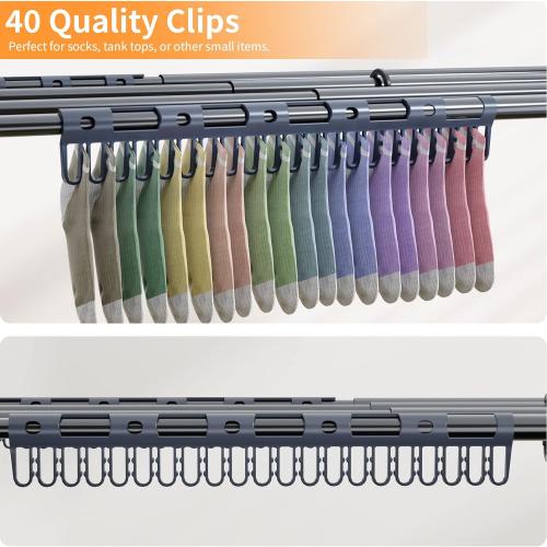 Black 40x28.8x14.2 Clothes Drying Rack Household Indoor, Foldable Drying Rack Clothing for Laundry - 40 x 28.8 x 14.2, Space Saving Indoor&Outdoor, Black-1pack