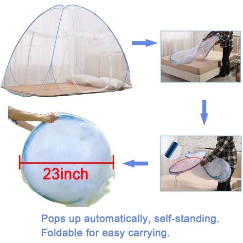 NICE PURCHASE New Portable Folding Mosquito Net Tent Freestand Bed 1 or 2 Openings (1.0m(75 by 38 inches LxW))