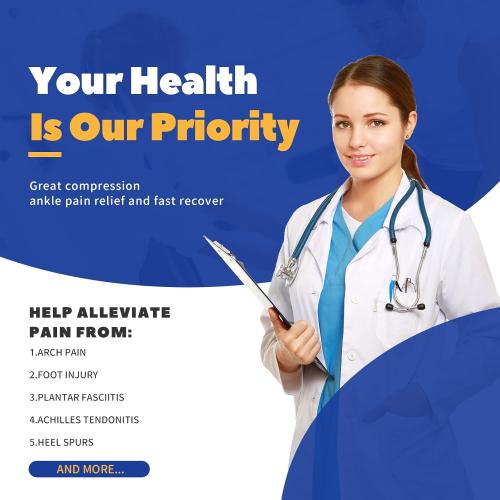 SMALL JIUFENTIAN Copper Ankle Brace Adjustable Compression Sleeve (Pair)-Ankle Support Heel Brace for Achilles Tendonitis, Plantar Fasciitis-Eases Swelling and Sprained Ankle(Medium)