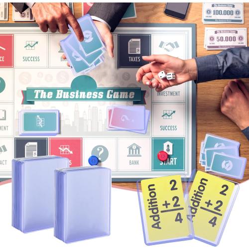 550 Clear Plastic Card Sleeves - 3 x 4 Inches, Protective Holders for Baseball, Sports, Trading & Game Cards