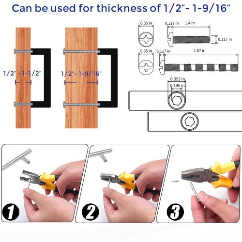 Ravinte 30 Pack Size 3 inch  Solid 3 Inch Center to Center Slim Square Bar Drawer Handles Kitchen Cabinet Handles Black Drawer Pulls Kitchen Cabinet Hardware Matte Black Dresser Pulls for Cupboard
