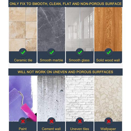 DGYB Adjustable Suction Cup Towel Bar for Bathroom 14 Inch ~ 27 Inch Brushed Nickel Towel Rack Stainless Steel Bath Towel Holder for Glass Shower Door