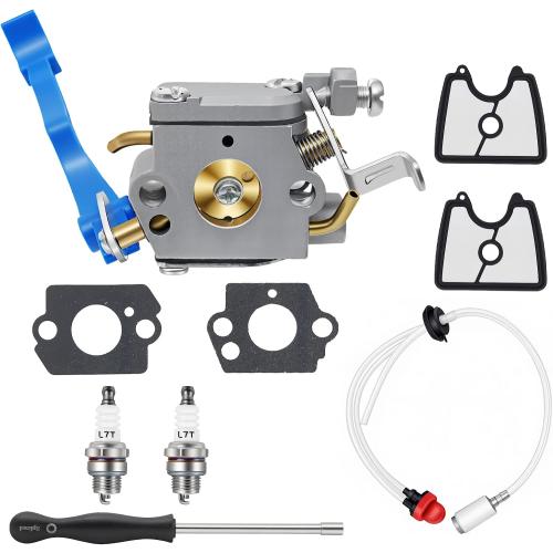 125BX Carburetor for Husqvarna 125B Blower 125BX 125BVX 590460102 545081811 Handheld Leaf Blower with 125B Tune UP Kit 545112101 Air Filter Fuel Line Kit