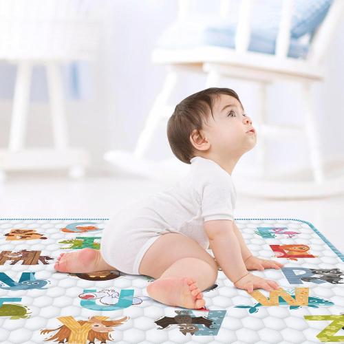 Baby Play Mat for Floor,Premium Baby Play Mat 50 X 50,Thick One-Piece Crawling, Odorless Floor Mat,Non-Slip Cushioned Baby Playmat for Infants,Babies,Toddlers.Foldable and Washable Baby Plaype