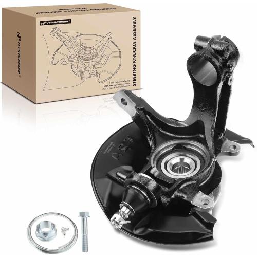 A-Premium Front Left Steering Knuckle & Wheel Bearing Hub Assembly Compatible with Honda Accord 2013 2014 2015 2016 2017, 3.5L, Driver Side, Replaces 51215T2AK01, 45255T2AA00