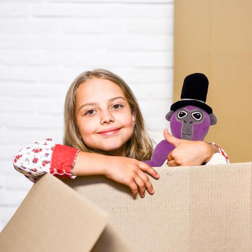 Monkey Plush - Stuffed Animal for Game Fans, Ideal for Birthday Parties Cute Halloween Plush Toy – Soft Stuffed Animal Plushie, Gift for Kids & Adults Party (Purple)