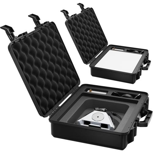 EAZUSE Starlink Mini Case, Hard Travel Case for Mini Starlink with Molded Foam for Dish, Power Supply, Cable & Ethernet Cable, Kickstand, Pipe Adapter Waterproof Bag