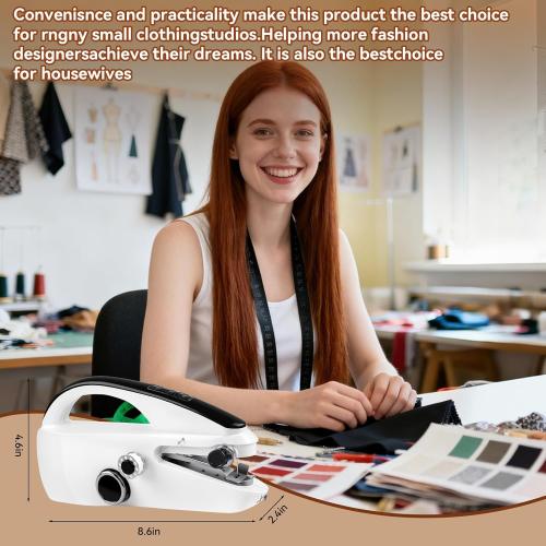 Handheld Sewing Machine,Portable,Mini Sewing Machine,Easy to Use,Fast Sewing Speed,Suitable for Sewing Clothes,Fabric,DIY Home Machine for Beginners