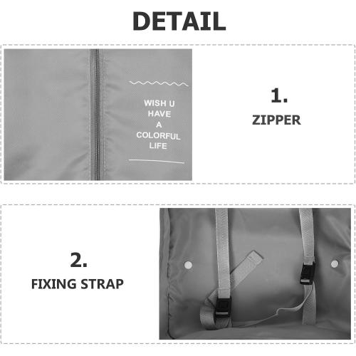 VILLCASE 8pcs Waterproof Travel Organizer Bag Set with Packing Cubes and Clothes Storage Pouches, Gray Fabric Suitcase Organizer for Luggage and Trip Packing