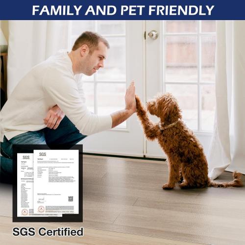 SALLOUS Chair Mat for Hard Floors, 60 x 75 Office Chair Mat for Hard Surface, Vinyl Floor Mat for Gaming Chairs, Multi-Purpose Floor Protector Desk Mat for Home Office (Clear)