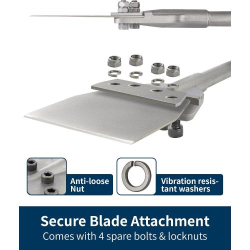SDS Max Floor Scraper, Firecore 6 Inch SDS Max Thinset Removal Chisel Bits Scaling Chisel Tool for Rotary Hammer Drill, Steel Shovel Bits for Removing Vinyl Flooring VCT Tiles Linoleum Concrete Mortar