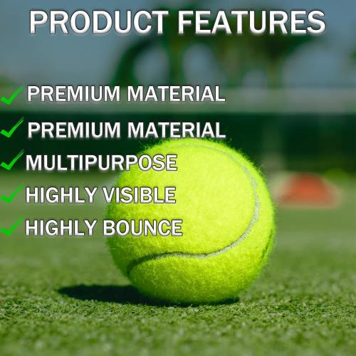 Tennis Balls, 80 Pack Training Tennis Balls Bulk, High Elasticity Practice Tennis for Beginner, Exercise Playing Balls for Pet Dog