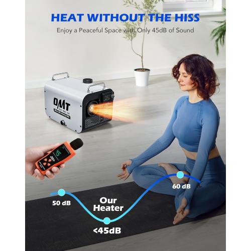 Orion Motor Tech 5kW Diesel Heater, 12V 24V All in One Diesel Air Heater 1.3 Gal Tank with CO Alarm Auto Shutoff Compatible with Car Truck RV Camper Boat （Not an Engine Part）