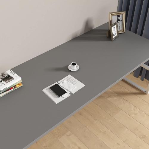 Decotalk 30x200 Grey Wallpaper Peel and Stick, Solid Grey Wallpaper Removable, Solid Color Contact Paper for Cabinets and Drawers Wallpapers for Bedroom Gray Wall Paper Vinyl Wrap Self Adhesive