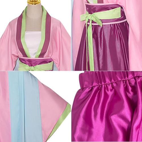 Size Large Women Halloween Kimono Costume Pink Kimono Dress Suit Cosplay Hanfu Dress Halloween Party