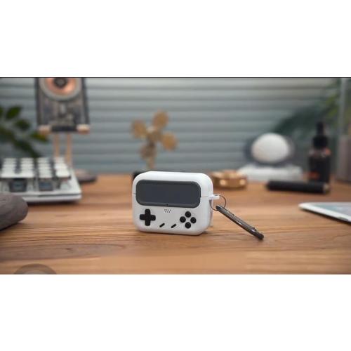 Inesore Retro Game Case for AirPods Pro/Pro 2 (White) for Men Boy