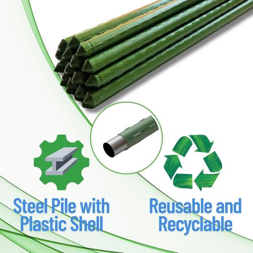 PotatoLife Plastic Fence Extra Strength with Stakes, 40'' x 100' Roll (Orange, 40'' x 100')