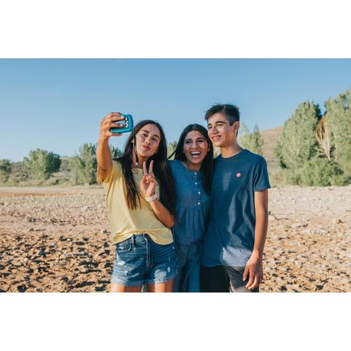 Polaroid IS048 Waterproof Instant Sharing 16 MP Digital Portable Handheld Action Camera, Teal