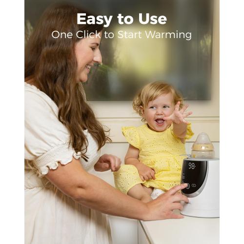 Papablic NutriWarm™ Swirlable Bottle Warmer – Advanced Nutrient-Preserving Warming Technology, Fast and Even Warming for Breastmilk & Formula, Precise Temperature Control, Easy to Use
