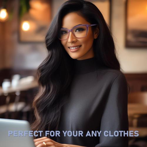 Reading Glasses for Women, 3 pack Fashion Oversized Blue Light Readers for Women, Spring Hinge Cat Eye Glasses Anti Eyestrain (A1 Black Tortoiseshell Purple, 2.75)