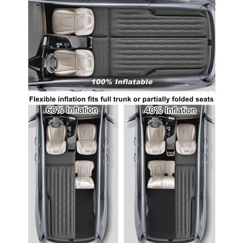 Umbrauto SUV Air Mattress for Car Camping, Leakproof & Quick Inflation Sleeping Airbed, Fits Most Compact, Mid-Size & Full-Size SUV Trunks for Road Trip Travel