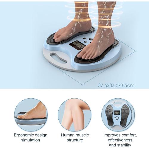 Rechargeable Foot Massager for Neuropathy, TENS & EMS Circulation Stimulator for Pain Relief and Plantar Fasciitis Cramps,EMS Foot Massager for Neuropathy with 4 Gel Pads,FSA HSA Eligible