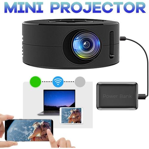 Joyzan Mini Projector, Full HD Supported Video Outdoor Movie LED Small Home Theater Phone Native 1080P Portable Wired LCD Screen Support Mobile Power Game Laptop Kids Gift indoor TV Smartphone USB