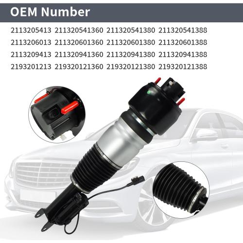 Front Right Air Suspension Strut Shock Absorber for Mercedes-Benz 2-MATIC Airmatic 2003-2009 W211 E-CLASS E320 E350 E500 E550 for 2005-2011 C219 CLS500 CLS550 2113209313 2113205513