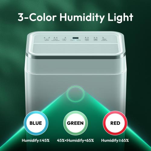 50 Pint 4500 Sq.Ft Home Dehumidifiers, 1.7 Gallon Tank Dehumidifier for Basement with Drain Hose, Auto/Quiet Sleep/Dry Mode