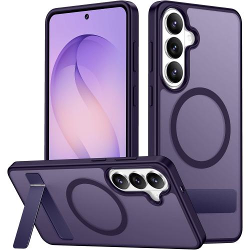 SPIDERCASE Magnetic for Samsung Galaxy S26 Plus Case, with [3 Stand Ways][ Military Grade Drop Protection] with Invisible Stand Shockproof Slim Case for Samsung Galaxy S26 Plus 6.7, Purple