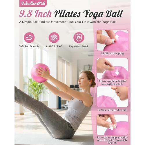 Pilates Ring, Silicone Magic Pilates Rings, Lightweight & Durable Flexible Fitness Circle Exercise Equipment for Toning Arms, Thighs,Legs, Core,Yoga & Physical Therapy