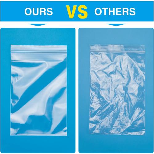 Plastic Bags, 1200pcs 4 x 6 inch 2 mil Thick, Zip Bag, Clear Jewelry Bags, Baggies with Resealable Zip Bag for Small Business, Daily Vitamin, Jewelry, Candy