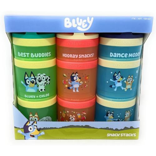 Whiskware Portable Stackable Snack Containers for Kids, Mickey and Friends 3 Pack Snack Stacks Set, Great For School or Travel!, Normal, Red, 1591321
