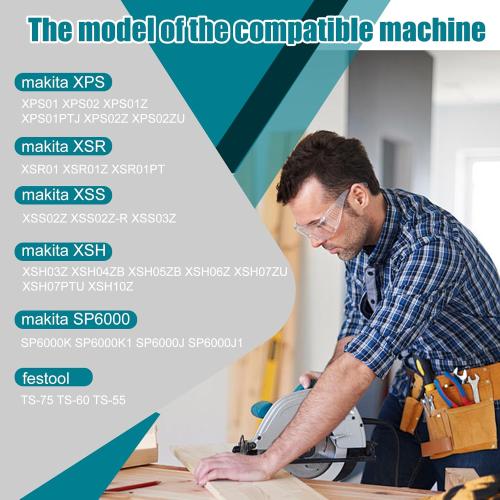 194368-5 55Track saw Guide Rail for Makita.Includes 55 for Makita Guide Rail,2 Rail Connectors and Guide Rails Strip Bar. Track Saw Can't Dance on Guide Rail. (55in guide rail)
