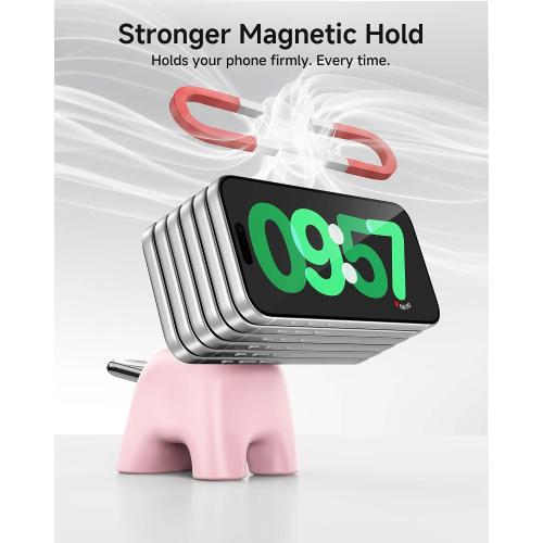 Foldable Wireless Charging Station, 15W Magnetic Fast Charger Stand for iPhone 17 16 15 14 13 12 Pro Max&Apple Watch&Airpods, 2-in-1 Charger for Home/Office/Travel(30W Adapter Included)