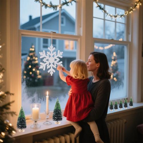 Desktop Miniature Pine Tree Tabletop Christmas Tree Small Pine Tree Decor Christmas Tree Toppers (Grass Green 26pcs)