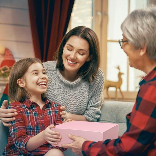 Pink Gift Box  with Magnetic Closure Lid Gift Boxe for Presents,Bridesmaid Gifts Boxes,Cute Box,Birthday Gift box,Luxury for Gift Packaging, Magnetic Gift Boxe for Wrapping Gifts (Pink) 3 PCs (See The Pictures For The Size)