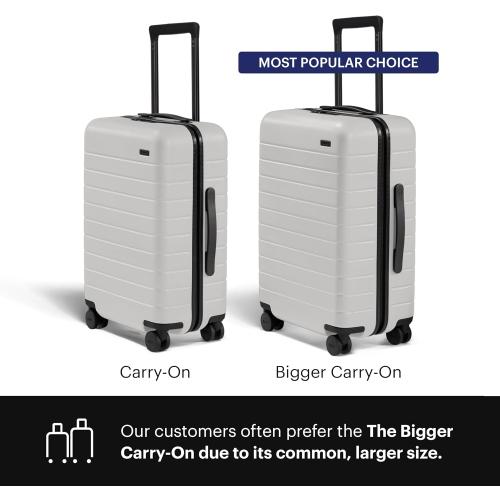 Away The Carry-On Luggage, 22-inch Lightweight Hardside Spinner Suitcase | Durable & Lightweight, Premium 360° Spinner Wheels, Interior Compression System, TSA-Approved Lock, Cloud Gray