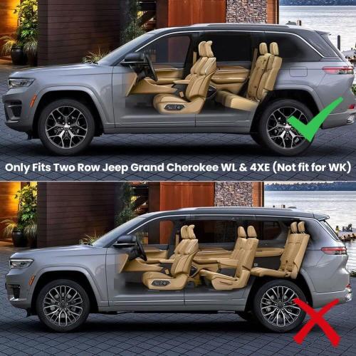 Compatible with All-New 2022-2026 Jeep Grand Cherokee(2 Row; WL) 4XE Rear Cargo Security Shade Cover Privacy Screen Retractable Rear Storage Tonneau Cargo Cover Luggage Security Shield Shade