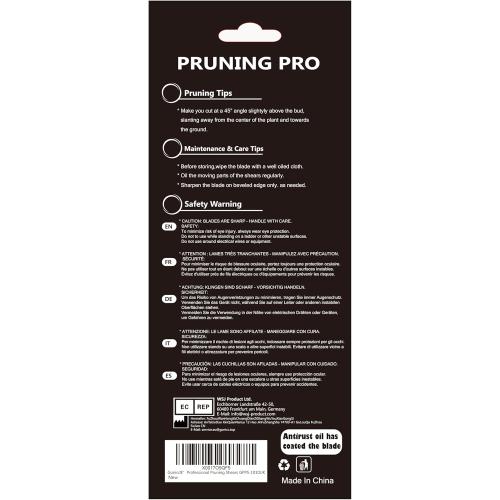 gonicc 8 Professional Sharp Bypass Pruning Shears (GPPS-1002), Tree Trimmers Secateurs,Hand Pruner, Garden Shears,Clippers For The Garden, Bonsai Scissors, Loppers