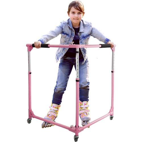 GanFindX Folding Skater Aid for Kids Roller Skating, Roller Skate Trainer for Kids Toddler Adjustable Height Training Walker